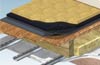 R10 recycled resilient underlay for isolating floating floors