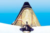 Acoustic hood for inset lighting in soundproofed ceilings