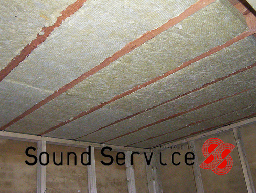 Acoustic Mineral Wool installed in the cavity space