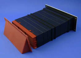 view of external vent with terracotta coloured cowl 9x3withCowl263x188mm1 Acoustic Air Vents