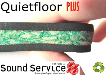 airborne impact noise soundproofing with quietfloor acoustic underlay