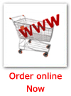 shopping trolley with www written across